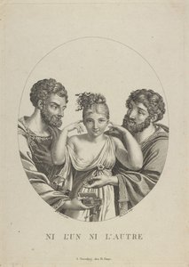 Geen van de twee Ni LUn, Ni LAutre, begin 19e eeuw door Friedrich Fleischmann