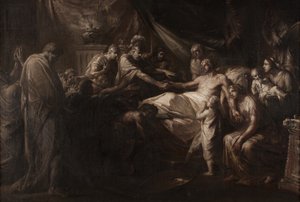 De dood van Germanicus door Friedrich Heinrich Fuger