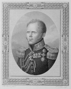 Portret van Groothertog Constantijn Pavlovitsj van Rusland 1779-1831, eerste kwart van de 19e eeuw door Friedrich John