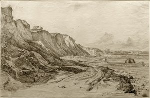 Het Brodtener Ufer bij Travemünde door Friedrich Nerly