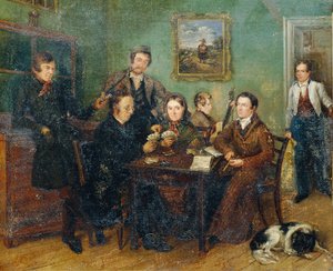 Familie Reinhold door Friedrich Philipp Reinhold