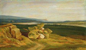 Landschap met zonnehoeden, 1825