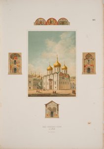 De Kathedraal van de Ontslapenis in het Kremlin van Moskou, 1850