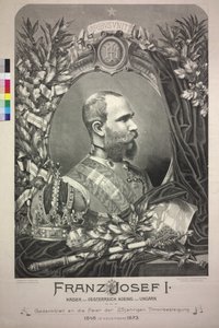 Keizer van Oostenrijk Franz Joseph I door Friedrich Wilhelm Bader
