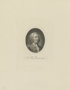 Portret van de componist Jean-Philippe Rameau door Friedrich Wilhelm Bollinger