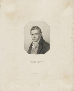 Portret van de historische romanschrijver en dichter Sir Walter Scott 1771-1832, ca. 1825