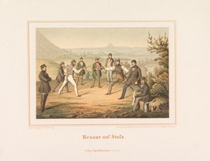 Mensur op Stofs. Beelden uit het Duitse studentenleven, 1865
