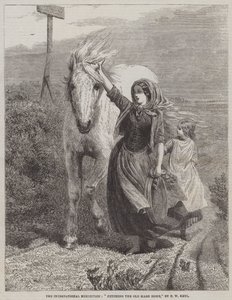De oude merrie naar huis brengen door Friedrich Wilhelm Keyl