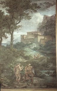 Odysseus op het eiland van Circe, Scènes uit de Odyssee door Friedrich the Elder Preller