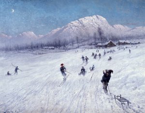 Wintermiddag onder Ulriken (Bergen)