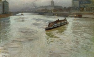 De Seine in November door Fritz Thaulow
