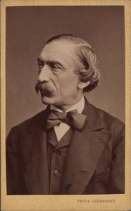 Portret van de componist Carl Evers 1819-1875, voor 1875 door Fritz Luckhardt