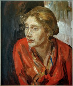 Portret van de dochter Alexandra door Fritz Mackensen