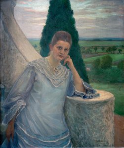 Portret van mevrouw Gocht, Halle/S. door Fritz Mackensen