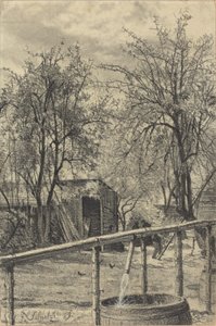 Een hoek van een huur tuin door Fritz Schulze