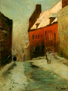 Een Winter Straatscène, Montreuil, 1894
