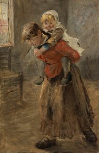 De grote zus door Fritz von Uhde