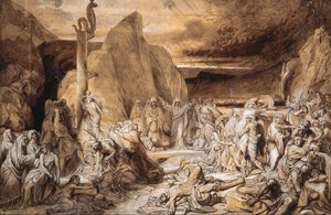 De Koperen Slang Studie, 1839 door Fyodor Antonovich Bruni
