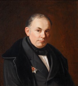 Portret van de dichter Vasily Zhukovsky 1783-1852, 1854 door Fyodor Ivanovich Igin