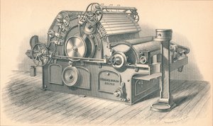 Zelfstrippen Kaardmachine, door Dobson en Barlow Bolton door GB Smith