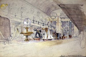 Interieur van de Regent Street Polytechnic, c.1847 door G.F. Sargent