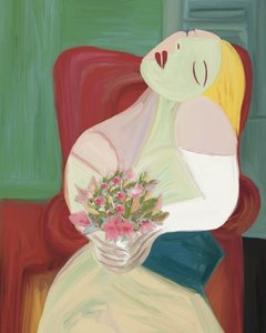 Abstracte vrouw met bloemen door GIovanna Gil Alves