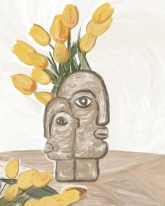 Moeder en kind-tulpen door GIovanna Gil Alves