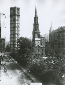 St. Pauls Kapel, Vesey en Church Streets, New York City door G.P. Hall und Sohn