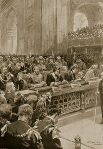 De Dankdienst voor het Herstel van de Prins van Wales, Gehouden in St. Paul