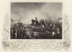 Hertog van Wellington en zijn staf bij Waterloo door G.W. Terry