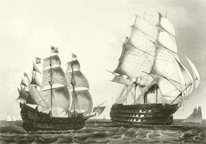 De Grote Harry Man-of-War door G.W. Terry