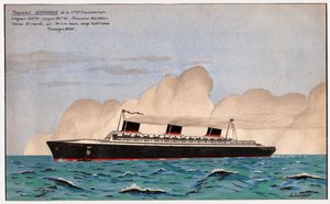 De lijnboot Normandië. c.1935