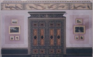 Ontwerp voor het interieur van No.1 Grosvenor Crescent, Londen door G. Hutchinson