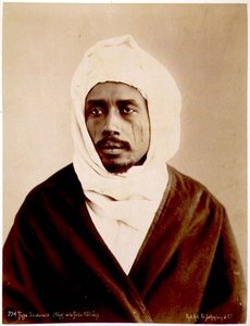 Portret van een Soedanese stamhoofd van de Galieh-stam