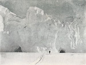 Gezicht op een Gletsjer in Victoria Land, ca. 1911, 1913 door G. Murray Levick