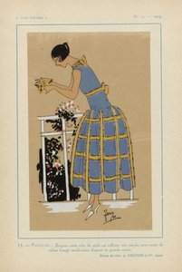Très Parisien 1923 No 11: 13.- PAPILLON. - Exquise cette robe de style... door G P. Joumard