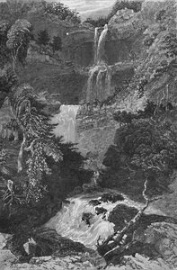 Panorama van Trenton Falls, 1883