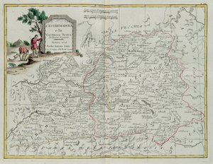 Extremadura en Castilla la Nueva, gravure door G. Zuliani uit Tome I van de Nieuwste Atlas gepubliceerd in Venetië in 1776 door Antonio Zatta, Privécollectie door G. Zuliani