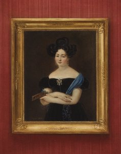 Portret van een onbekende dame door Gabriel Aristide Passot