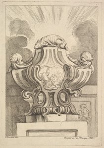 Ontwerp voor een urn, 1725-72 door Gabriel Huquier