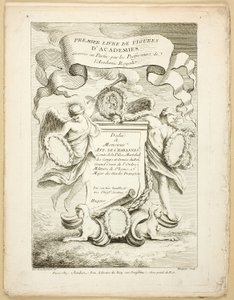 Figuur (recto en verso), uit Premier livre de figures d’Academies gravées en Partie par les Professeurs de l’ Académie Royale