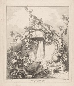 Fontein met panter door Gabriel Huquier
