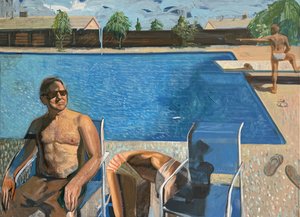 Zomerse afleidingen, 2024 (olieverf op doek)