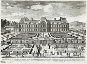 Uitzicht op het kasteel van Meudon door Gabriel Perelle