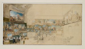 Gezicht op de Salon van 1765 ...