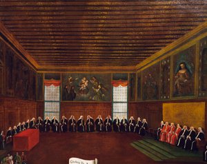 Oordeel in de zaal van Qarantia Criminal (De Raad van Veertig)