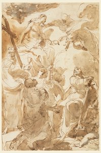 De Drie-eenheid en de Apostelen, St. Petrus en St. Paulus