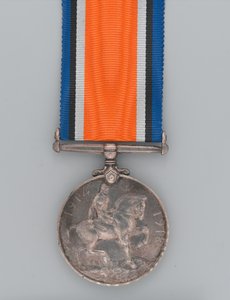 Britse Oorlogsmedaille 1914-20 toegekend aan soldaat Andreya door Gaetano Matteo Monti