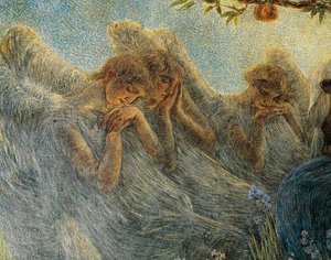 Engelen (detail) door Gaetano Previati