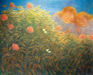 Bloemen en vlinders